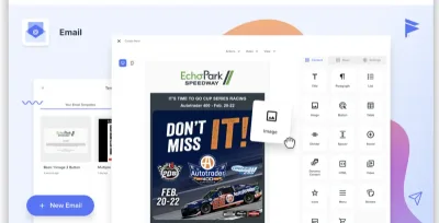MiN8T email editor dashboard